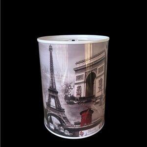 Paris Themed Decorative Tin Coin Bank